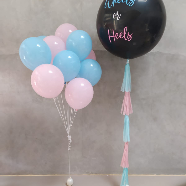 3 Feet Gender Reveal with Latex Helium