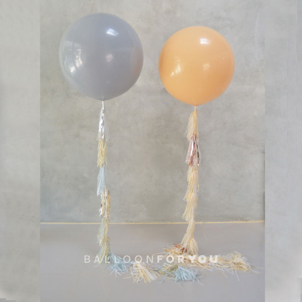 3 Feet Helium Balloon Plain Extra Long Tassel