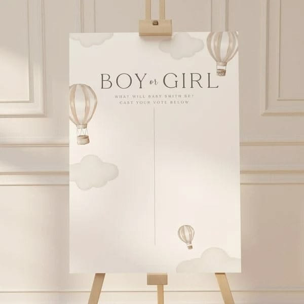 Standee Voting Gender Reveal 