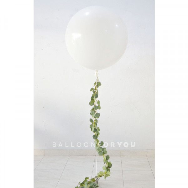 3 Feet Helium Balloon Plain with Leaf