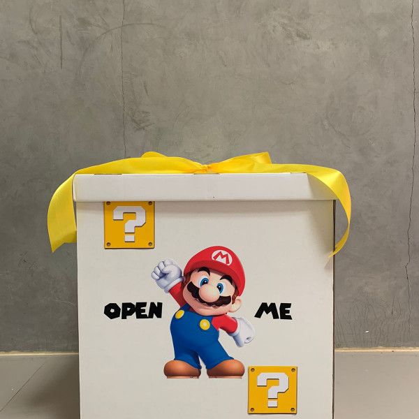 Balloon Box - 18" Deco - 2 Character Printed (Mario)