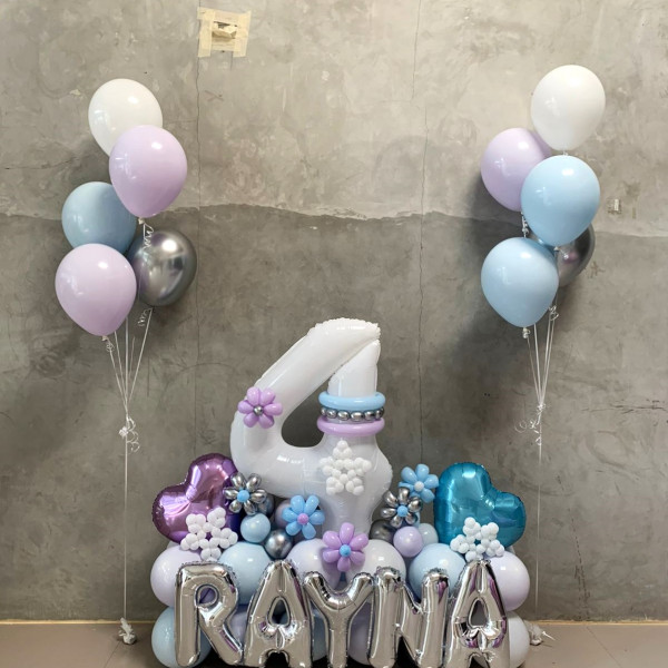 Configuration Flower with Bouquet Helium 