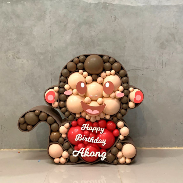 Monkey Mosaic Balloon 