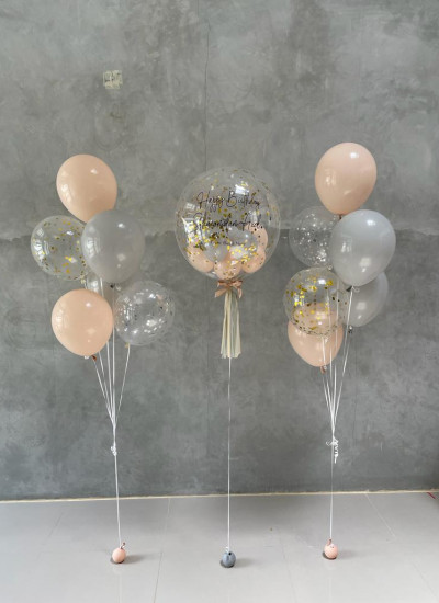 Bubble with Helium Bouquet