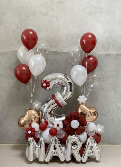 Configuration Flower with Bouquet Helium 