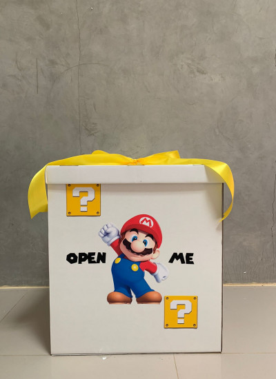 Balloon Box - 18" Deco - 2 Character Printed (Mario)