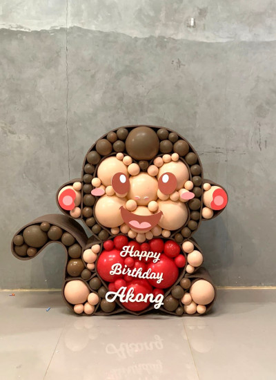 Monkey Mosaic Balloon 